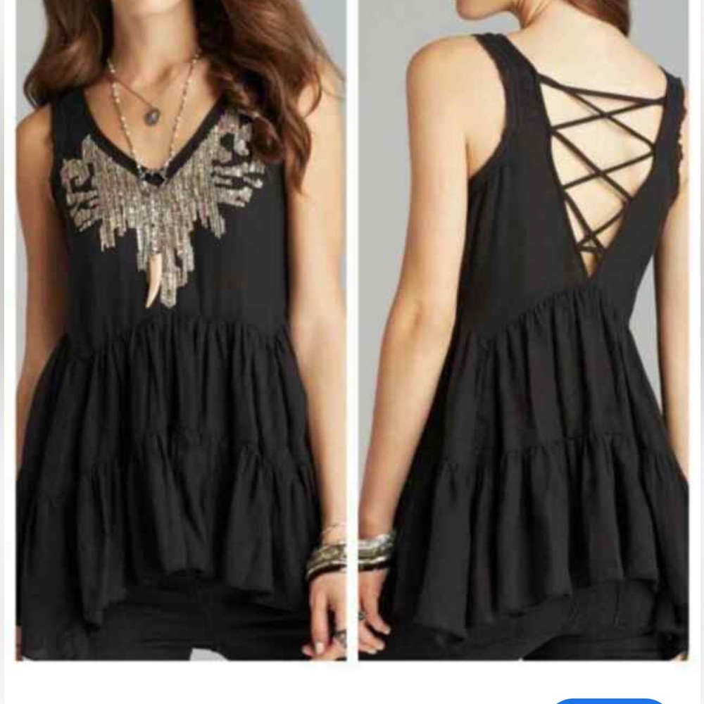 Free People Top Sequins